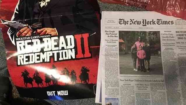 new york times giving away rdr 2 posters today 434 big 1