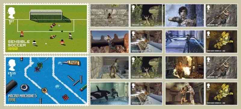 Collectible Video Games stamps from UK Post Office 2 Collectible Video Games stamps from UK Post Office