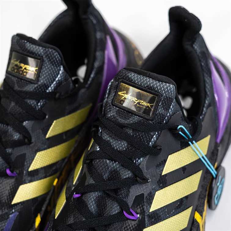 adidas x9000l4 cyberpunk 2077 boost shoes purple black yellow gold release date price 2020 08