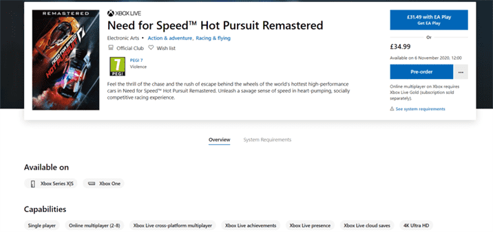 Need for Speed Hot Pursuit Remastered File Size Revealed 2 Need for Speed Hot Pursuit Remastered File Size Revealed
