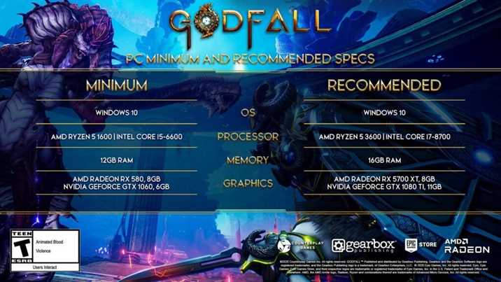 Godfall System Requirements Revealed 2 Godfall System Requirements Revealed