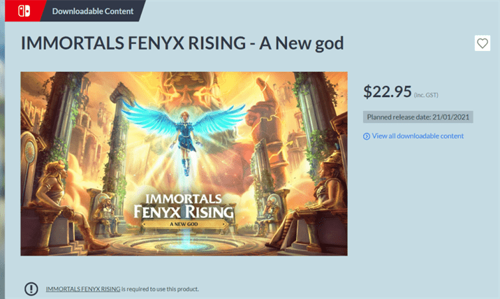 Immortals Fenyx Rising DLC Release Date and Trophies Leaked