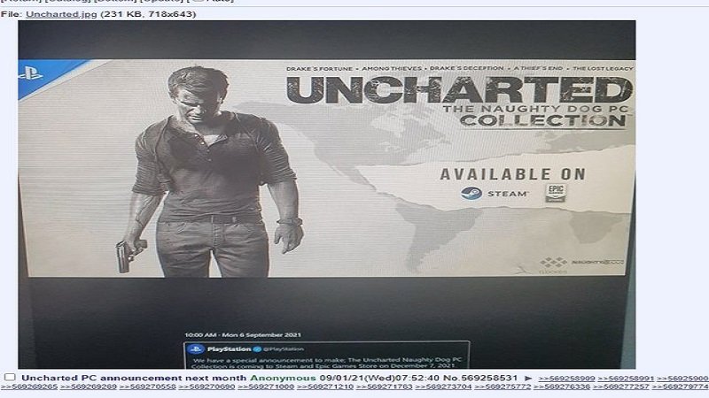 Uncharted Collection Might be Coming to PC This December